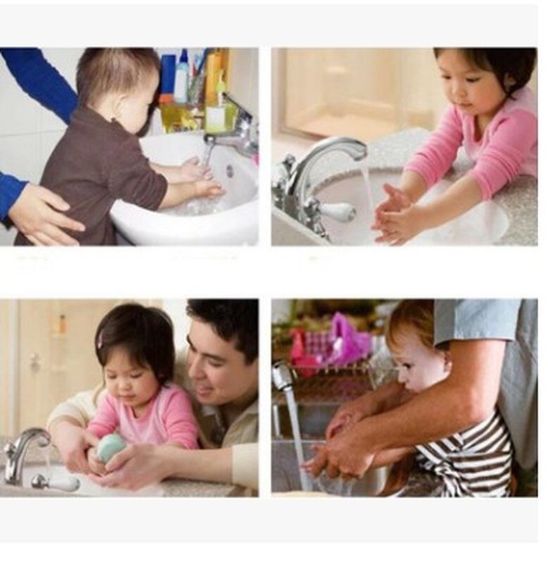 Cute Bathroom Sink Faucet Chute Extender Crab Children Kitchen Washing Hands Convenient Washing Helper