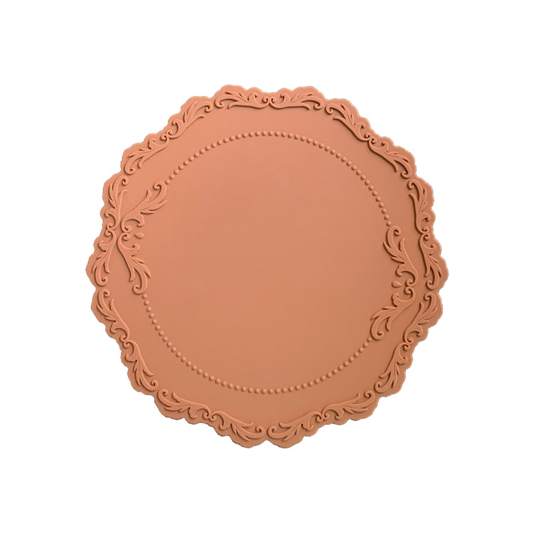 Almohadilla aislante resistente a altas temperaturas, tapete de silicona resistente al calor para mesa de comedor, tapete grueso para el hogar, tapete para tazas, cuenco y plato: YELLOW