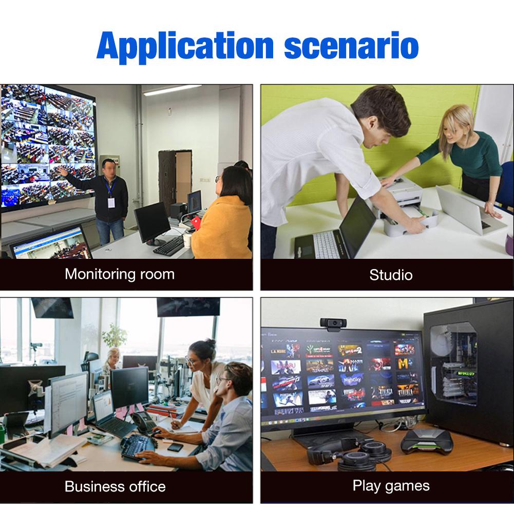 KVM Switch 4 Port USB Sharing Box 4 Port Peripheral Switcher Multifunctional KM Switcher For USB Keyboard And Mouse Sharing