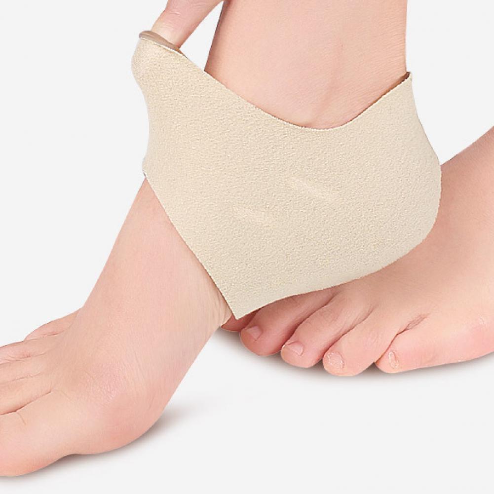 2Pcs Vrouwen Man Hak Covers Schokabsorptie Langzaam Druk Voet Pads Met Doek Langzaam Druk Voet Pads Met Doek