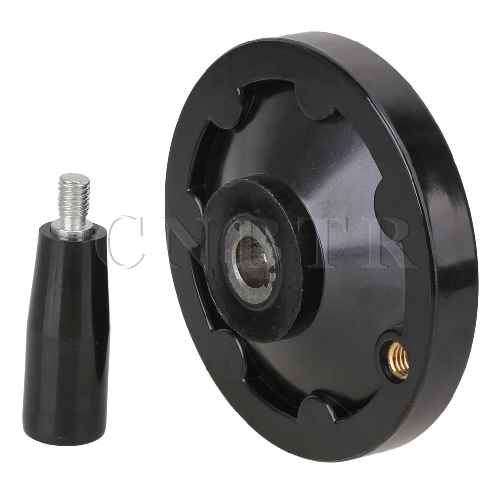 CNBTR 100mm Dia Lathe Milling Machine Rear Ripple Hand Wheel With Revolving Handle