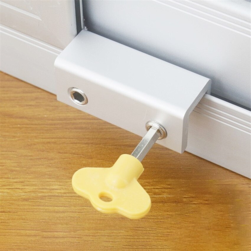 Aluminium Kinderslot Deur En Raam Stopper Bescherming Beveiliging Schuifraam Sloten Voor Kinderen Veilig Sloten Stopper