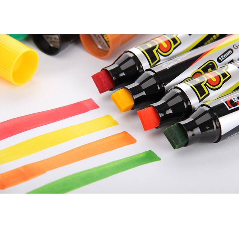 Climemo 12mm Whiteboard Paint Marker Rotuladores Markers Pen Permanent Waterproof Art Supplies DIY Comic Sketching Markers