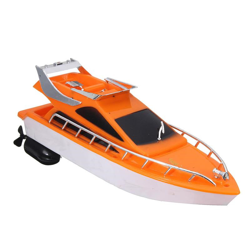 JIMITU Mini RC barcos naranja plástico eléctrico de Control remoto lancha para niños de Control remoto barco Juguetes