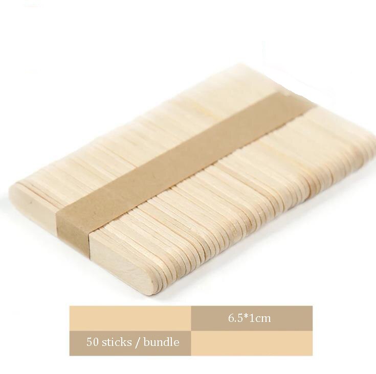 50Pcs Diy Model Maken Hout Chips Sticks Popsicle Ijs Stok Kleurrijke Ambachtelijke Creatieve Educatief Speelgoed Kinderen: A