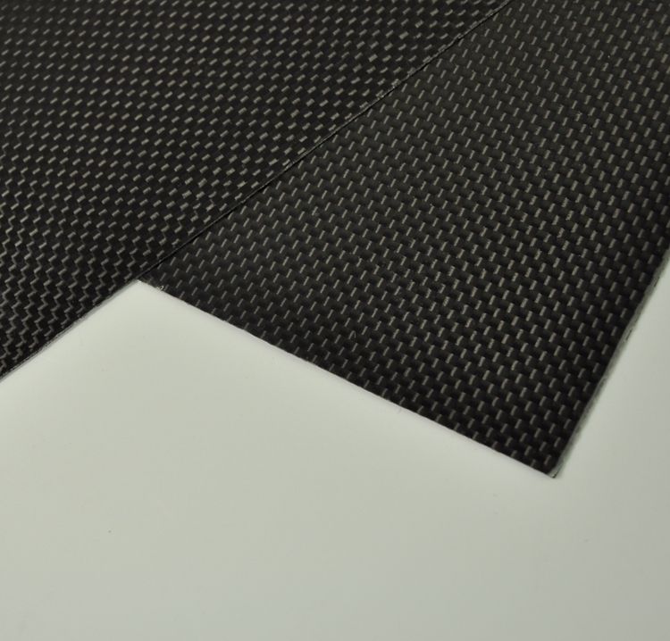 100mmX250mmX0.3mm 100% Carbon Fiber plate panel sheet 3K plain Weave Glossy