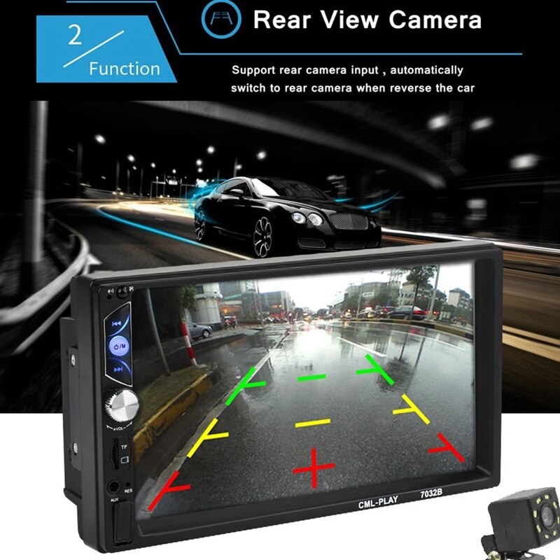 Autoradio druk  sn 7 hd inch druk  sn 2 din in-dash  mp5 speler o video versterker met mirror link fm radio afstandsbediening co