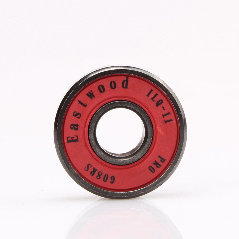 Rodamientos de patines de acero cromado, ILQ-11 de rodamientos de patinaje de ranura profunda 608RS, 8x22x7mm, deslizamiento de Slalom de ABEC-11, 16 unids/set/juego