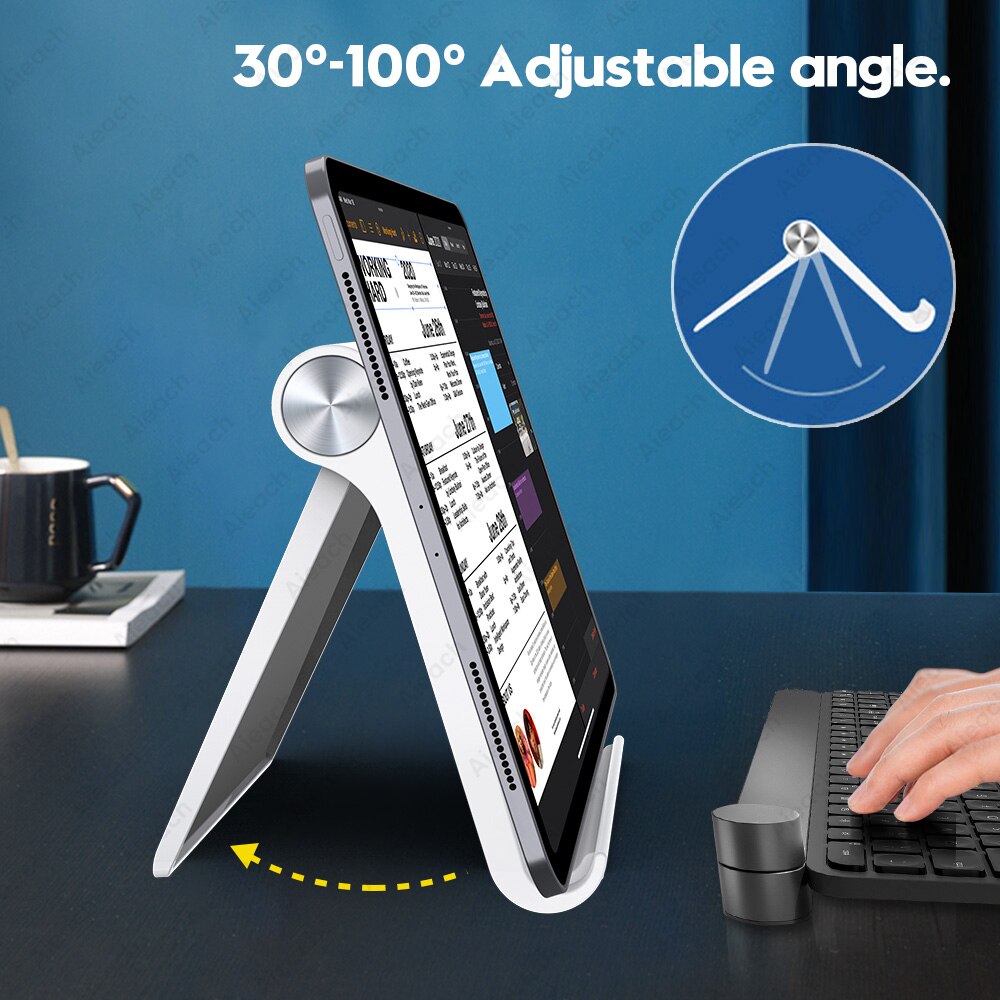 Aieach yleinen taitettava pöytätablettiteline puhelimelle ipad samsung xiaomi huawei lenovo 7.9 to 11 tuuman tabletin teline ipad-teline