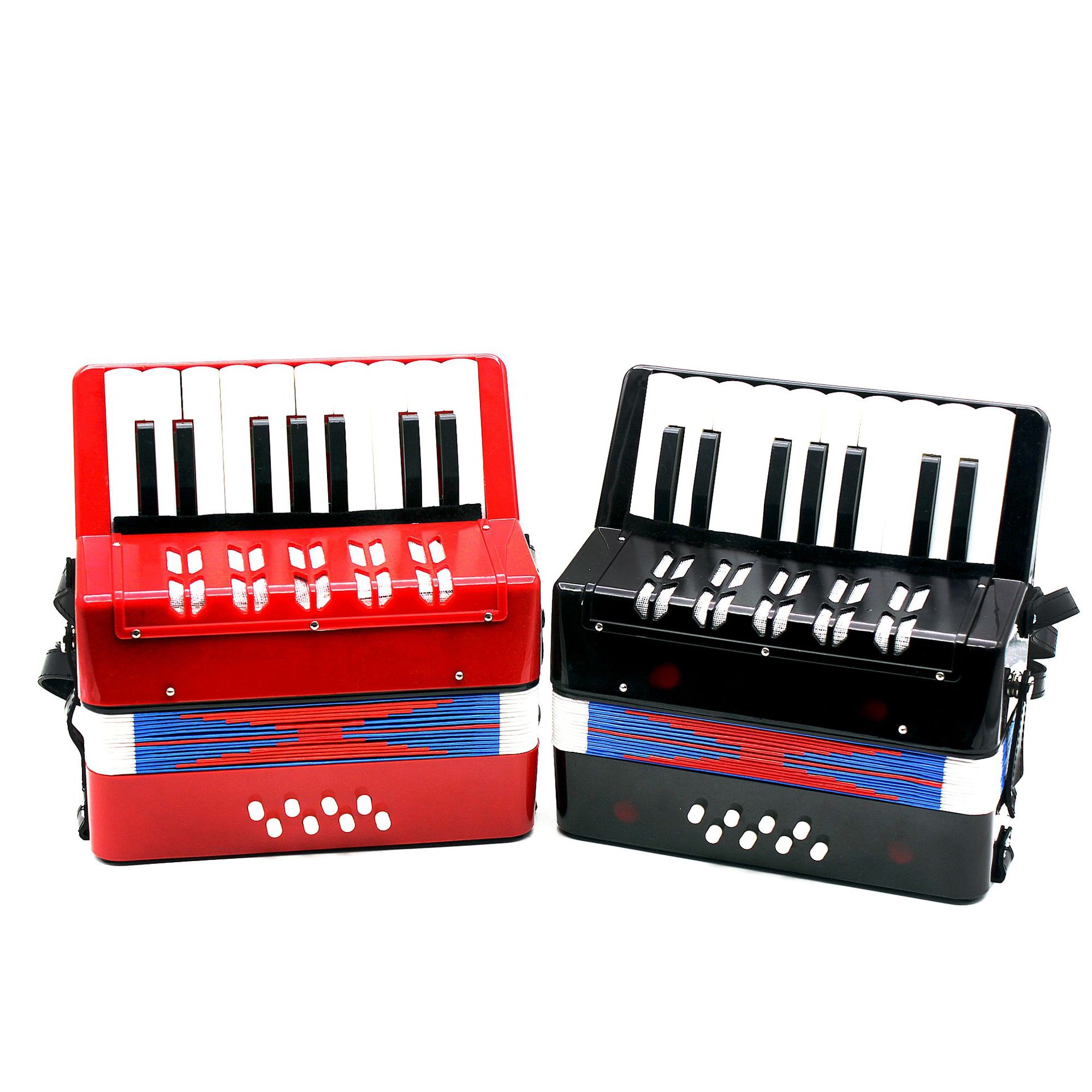 Eastar 10-toetsen Accordeon Voor Kinderen – Met Verlichting, Volledig Functioneel, Blauw – Ideaal Voor Beginnende Muzikanten Vanaf 3 Jaar – Licht En Draagbaar