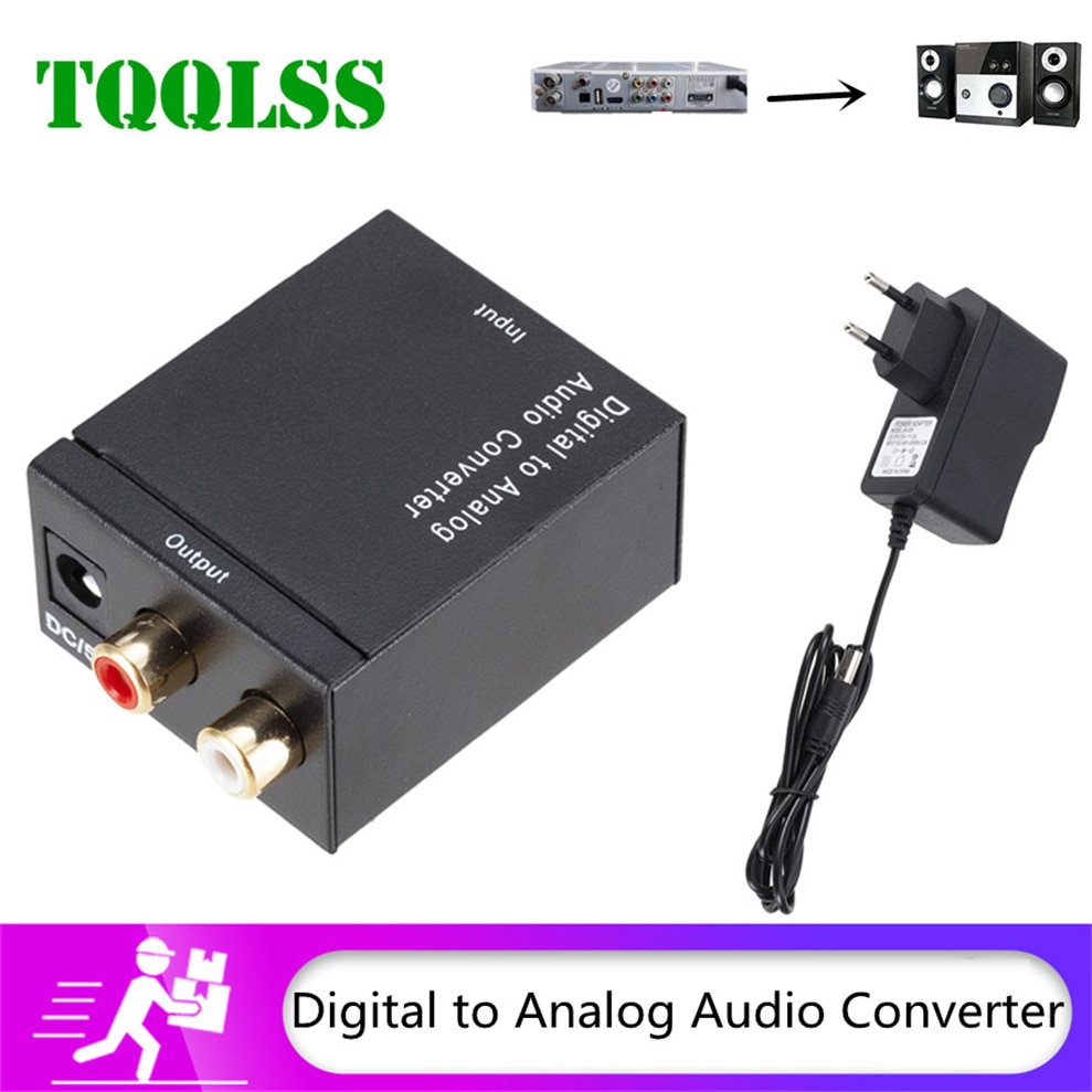 Digitaal Naar Analoog Audio Converter Dac Versterker Box Voor Coaxiale Optische Spdif Signaal Naar Analoog Audio Converter