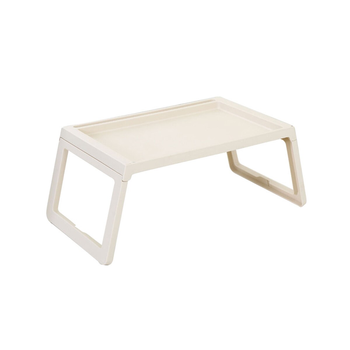 Portable Foldable Desk Laptop Stand Lapdesk Computer Notebook Multi-Function Table Office Breakfast Bed Tray Serving Table: Buff