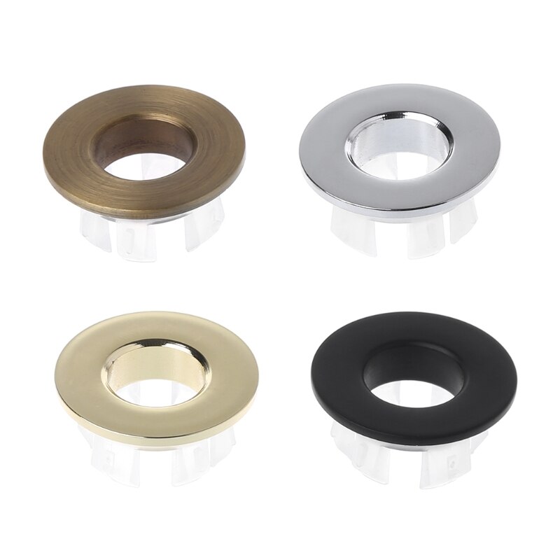 Bathroom Basin faucet Sink Overflow Cover Brass Six-foot Ring Insert Replacement Y4QC