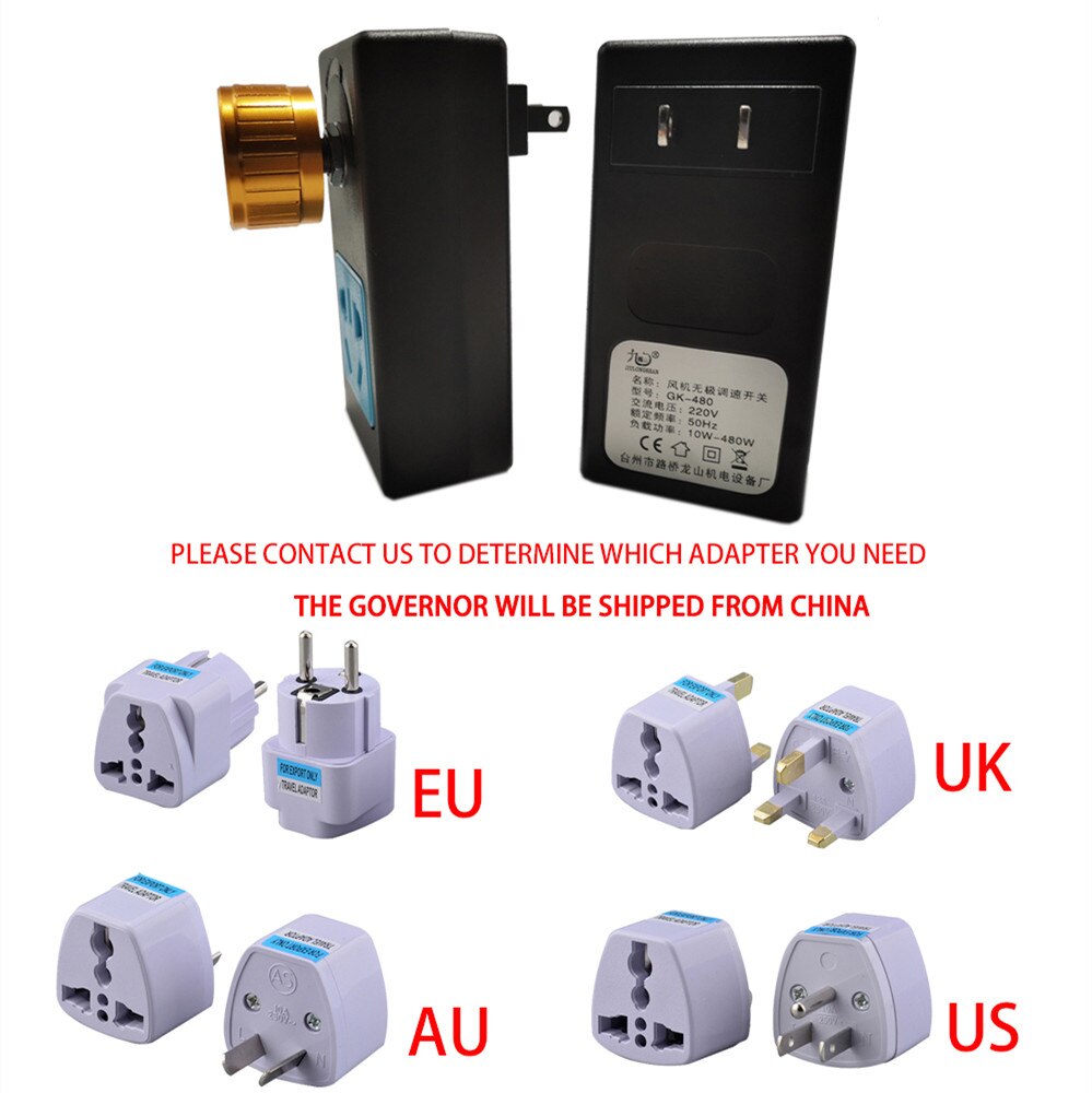 Fan speed controller the air volume can be changed at will
