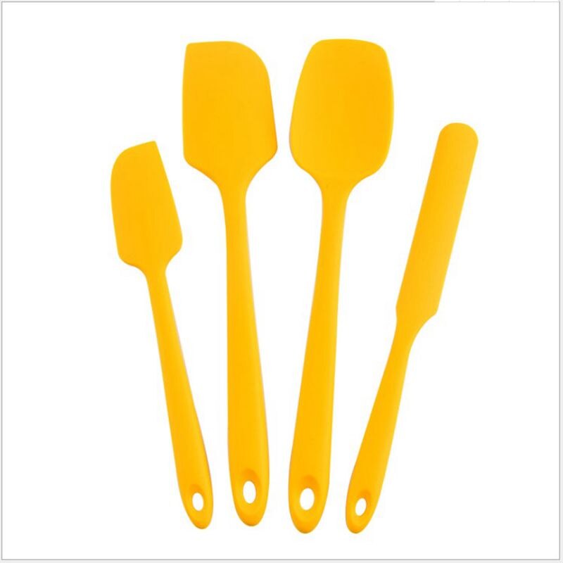 Panelas Antiaderente Para Cozinha Conj　Baking Tool Set 4-Piece Silicone Kitchen Ttools Integrated Silicone Scraper Spatula Cake: 005