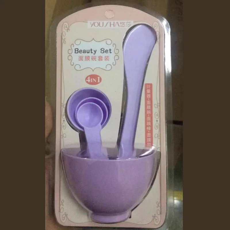 Juego de 9/6/Uds., cuenco para máscara rosa, máscara Facial completa, herramientas de belleza DIY, tazón para mezclar máscara Facial, cepillo, cuchara, palo, herramienta, Kit de cuidado Facial: Azul