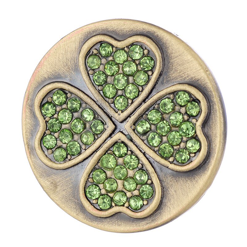 Antique Brass Snap button 18mm Snap Charms fit Ginger Snaps jewelry Vn-1988: X