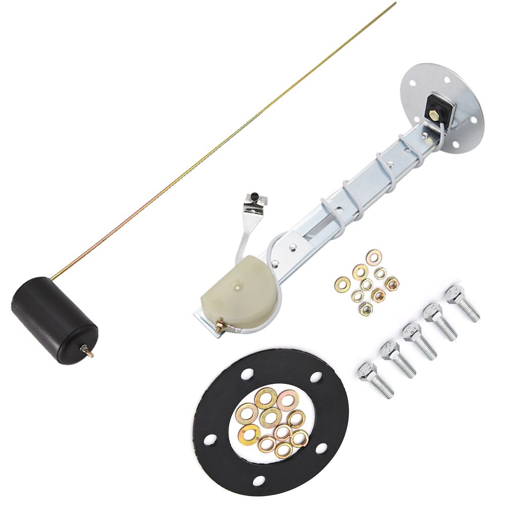 Kraftstoff Messgerät 2 &quot;52mm Kraftstoff eben Messgerät Auto Meter mit Kraftstoff schweben Sensor Weiß LED Licht Schwarz Felge Automobil Messgeräte 12V Auto Messgerät: Sensor