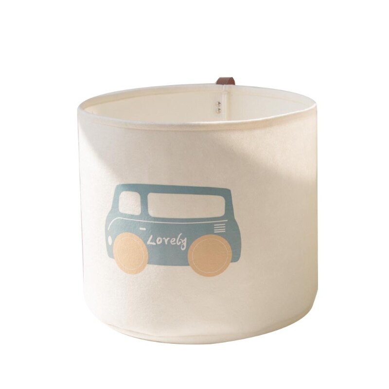 Panier de rangement pliable pour vêtements et jouets, joli panier ménager pour linge H055: school bus