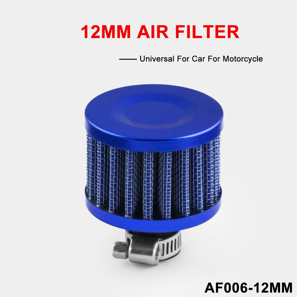 12mm universal turbo vent krumtaphus bil udluftningsventil dæksel mini kold luft indsugningsfilter
