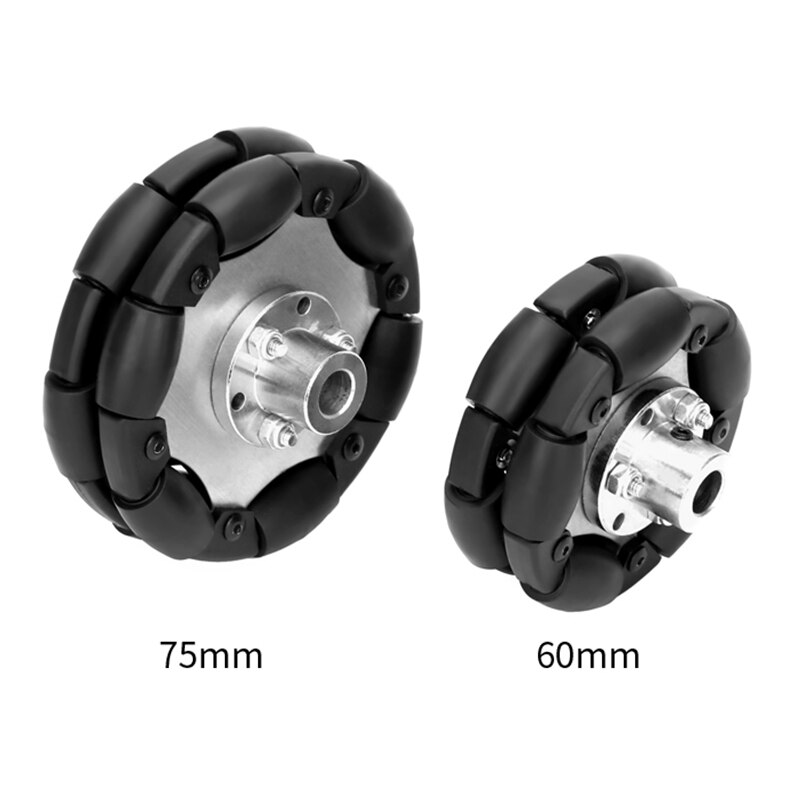 1PC Omnidirectional wheel 60mm omni-directional wheel 75mm omni wheel Mobile Tires for Robot Car Parts Kit