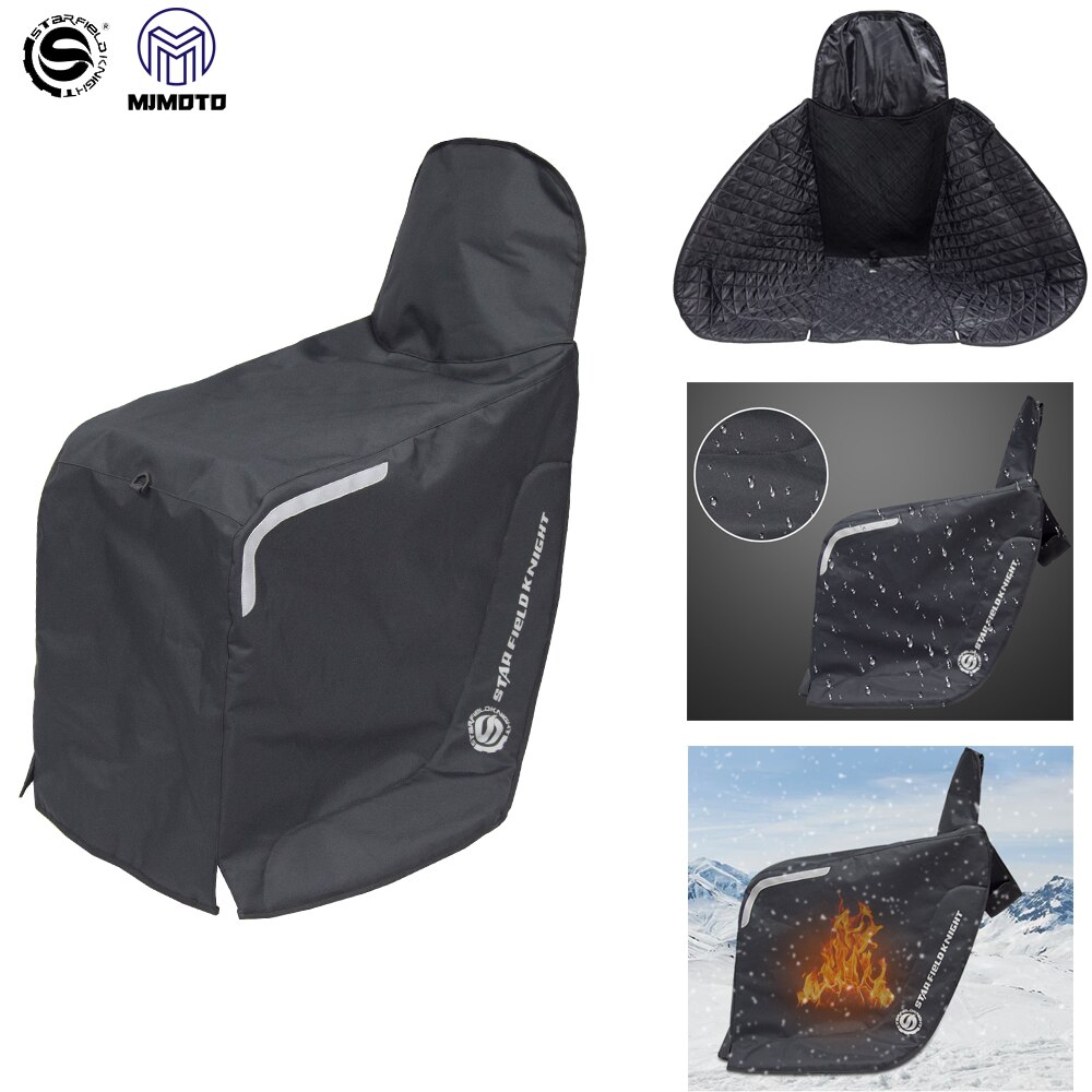 Scooter Motorfiets Been Cover Knie Deken Warmer Zachte Pluche Waterdichte Winter Quilt Voor Motorfiets Been Cover Met Handvat Mouwen