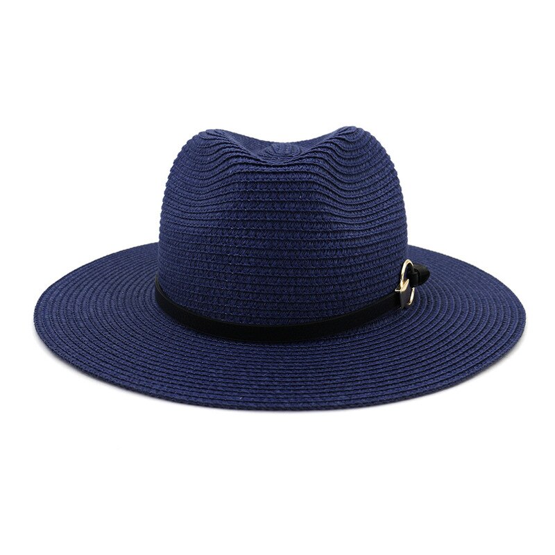 Vrouwen Hoeden Zomer Lente Stro Brede Rand Riem Band Zon Hoeden Outdoor Strand Reizen Casual Zon Beschermende Wit Zwart Zon hoeden
