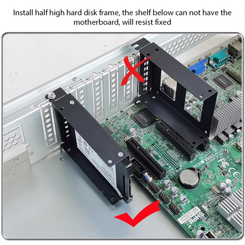 Metal PCI Slot 2.5inch IDE/SATA/SSD/HDD Rear Panel Mount Bracket 2.5" HDD Hard Drive Adapter Tray Caddy For PC Computer Mining
