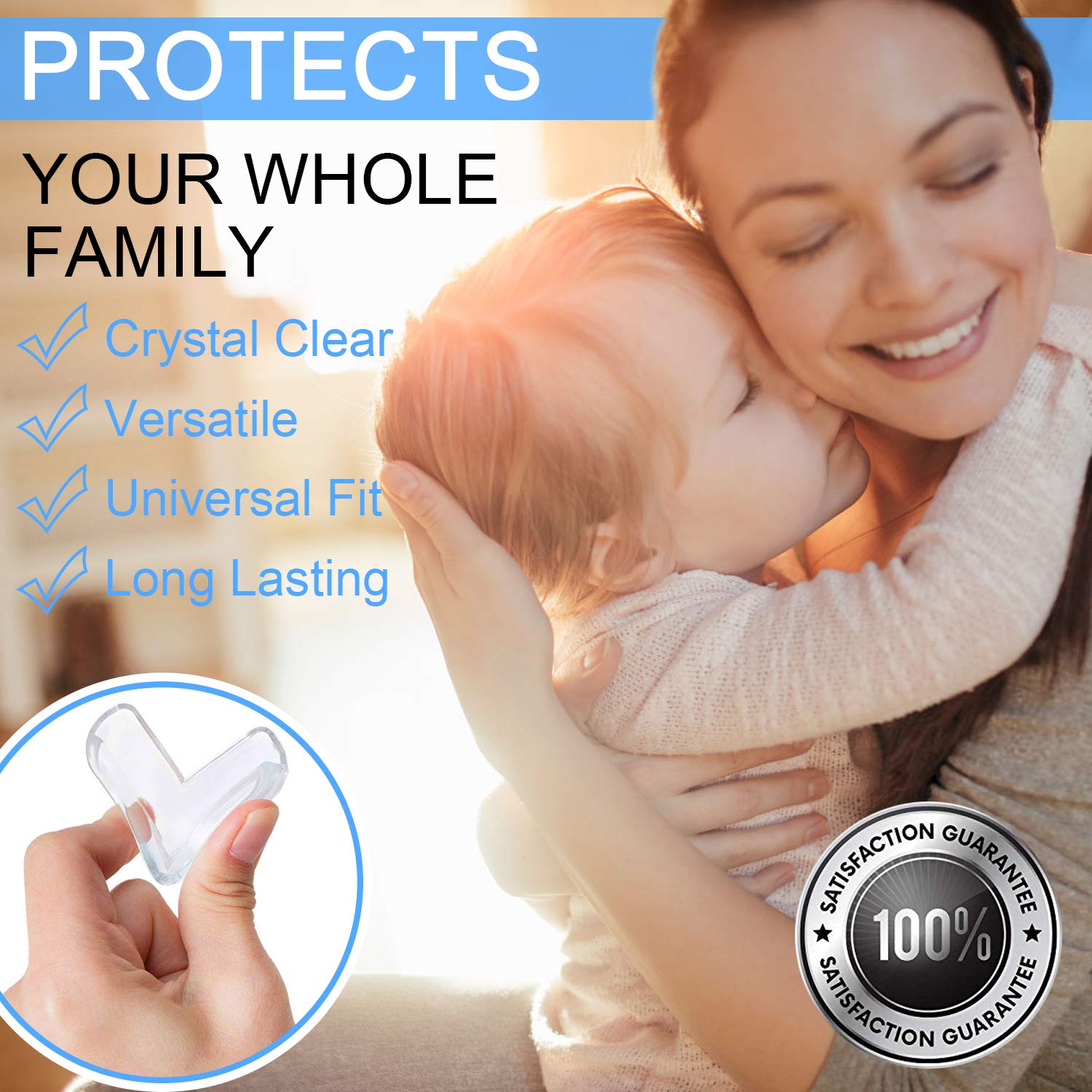 Protector de esquinas de 4M y 6M para Borde de esquina, protectores transparentes para muebles para niños pequeños, tira de parachoques de silicona suave, seguridad para niños