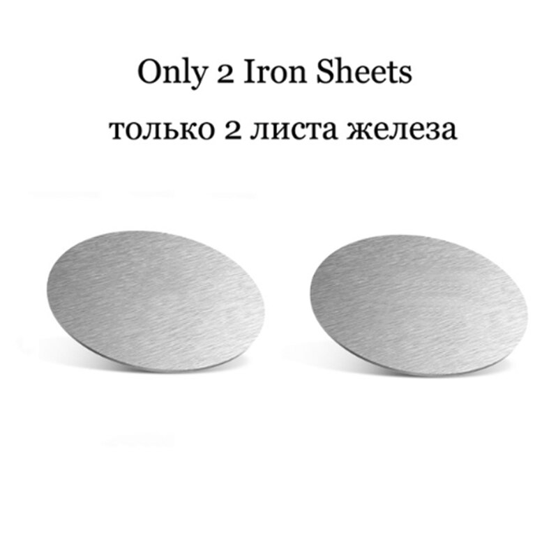 360 Metalen Magnetische Auto Telefoon Houder Voor Samsung S20 Huawei P40 Xiaomi 11 10 Magneet Gps Mount Houder Stand Voor iphone 12 11X7: 2 Iron sheets