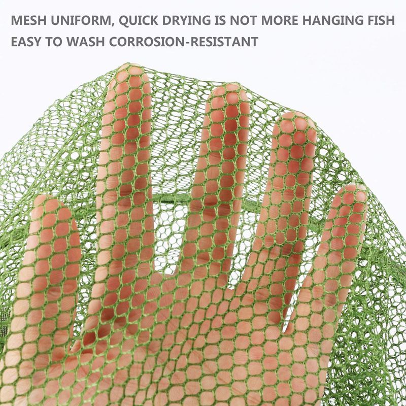 Fishing Net Mesh Fish Trap Collapsible Fish Cage/Fishing Keep Net/Fishing Basket for Keeping Lures Crayfish Crab Fishes Smelt Mi