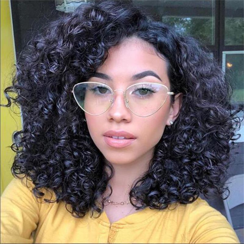 Óculos gatinho de metal fino, óculos femininos transparentes de marca de luxo, óculos retrô para mulheres