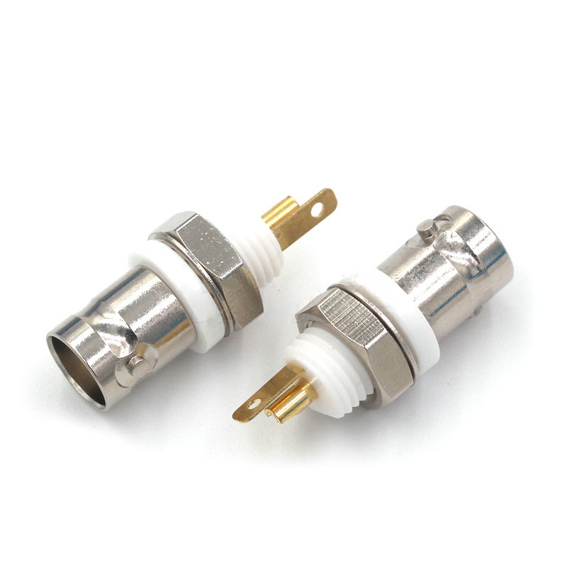 Conector de soldadura hembra BNC, Cable Coaxial de montaje en Panel de chasis para piezas de máquina de soldadura, 2 uds.: Lavanda / Bajo 5 Unids