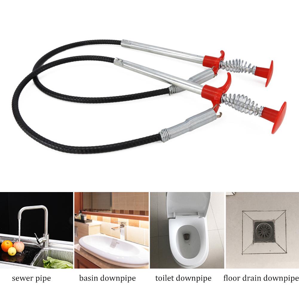Hair cleaning 166cm Spring Pipe Dredging Tools Drain Snake/Cleaner Sticks Clog Remover Cleaning Tools Household for Kitchen Sink