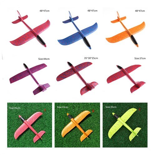 12-48cmThrowing Airplane Glider Plane Model Outdoor Kid Toys Aircraft Inertial EPP Airplane Made Of Foam Plastic Hand Launch