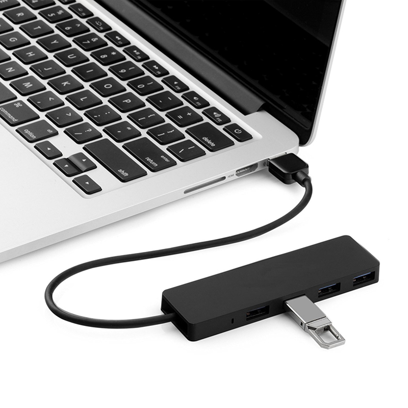 USB 3.0 Hub - 4 Poorten - USB 2.0 Type C Expander - Splitter Kabel voor PC Laptop