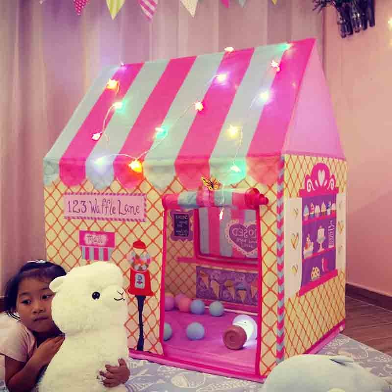 Børnetøj til børn bærbart tipi infantil hus wigwam til børn legetøj til piger barnetelt