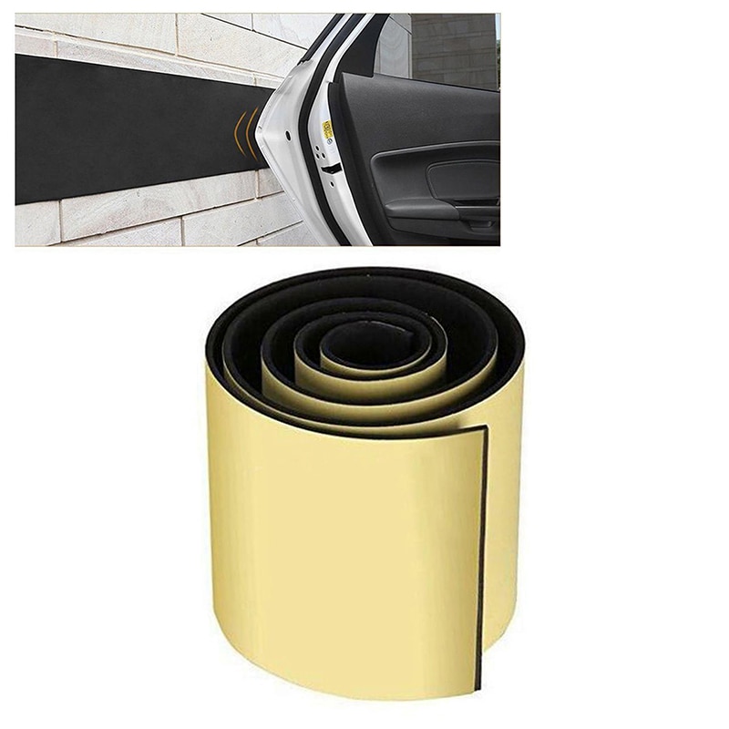 Car Door Protector Garage Exterior Black Parking Wall Strip Cover Durable