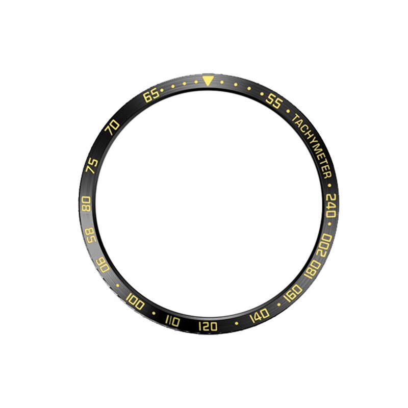 for Samsung Galaxy Watch 42Mm Smart Watch Bezel Ring Adhesive Cover Anti Scratch Metal Protection Ring: BlackGold