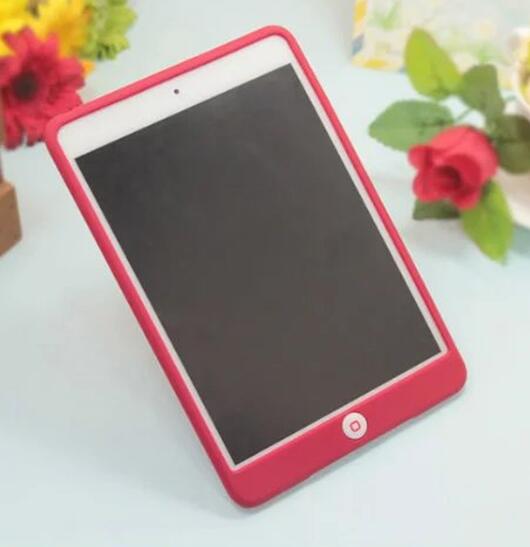 Funda protectora de goma sólida para iPad Air 1 funda de silicona A1474 A1475 Candy cubierta a prueba de golpes para iPad Air 1 funda de goma 9,7'': Rojo
