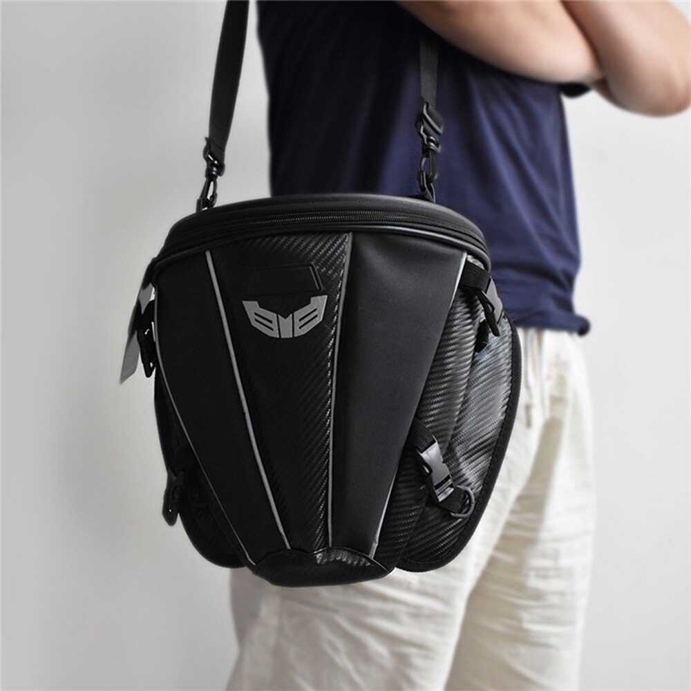 Waterproof Motorcycle Tail Bag Multi-Functional Durable Rear Motorcycle Seat Bag High Capacity Motorcycle Rider Backpack