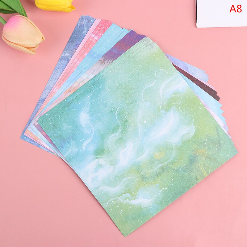 50pcs 15cm Square Origami Paper Double Side Floral Folding Sakura Craft Papers Kids Handmade DIY Scrapbooking Craft Decoration: LZHG161-A8