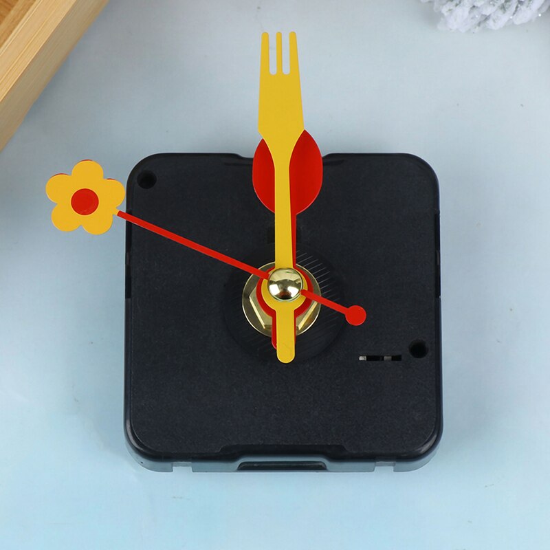 Simple Repair DIY Gold Hands Quartz Wall Clock Movement Mechanism Replacement Parts Kit Black Basement