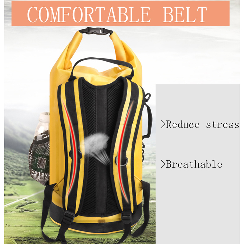 Goexplore Waterproof Bag 30L Outdoor Portable Shoulder Rafting River Trekking Diving Dry Bag PVC Folding Swimming backpack