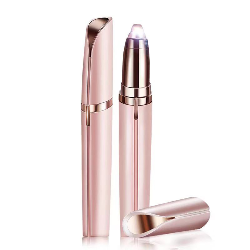 Maquinilla de afeitar eléctrica para cejas, cortador de cejas indoloro de acero, utensilio para eliminar el vello Facial, minidepiladora para cejas, herramienta de belleza moldeadora, 1 ud.