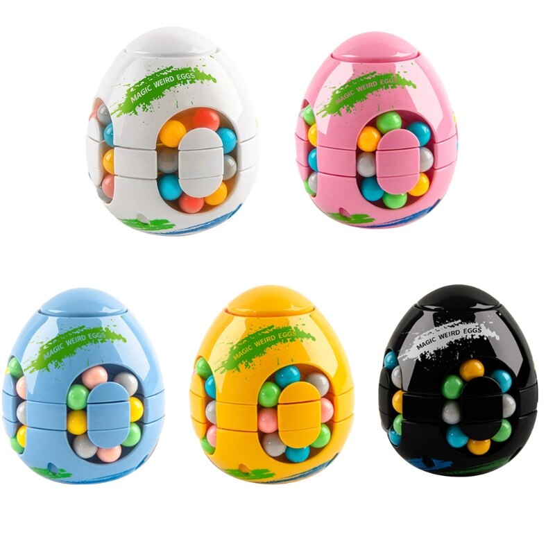 B2EB Colorful Bead Puzzle Cube Gyro Activity Center Teaching Tangram Interactive Toy