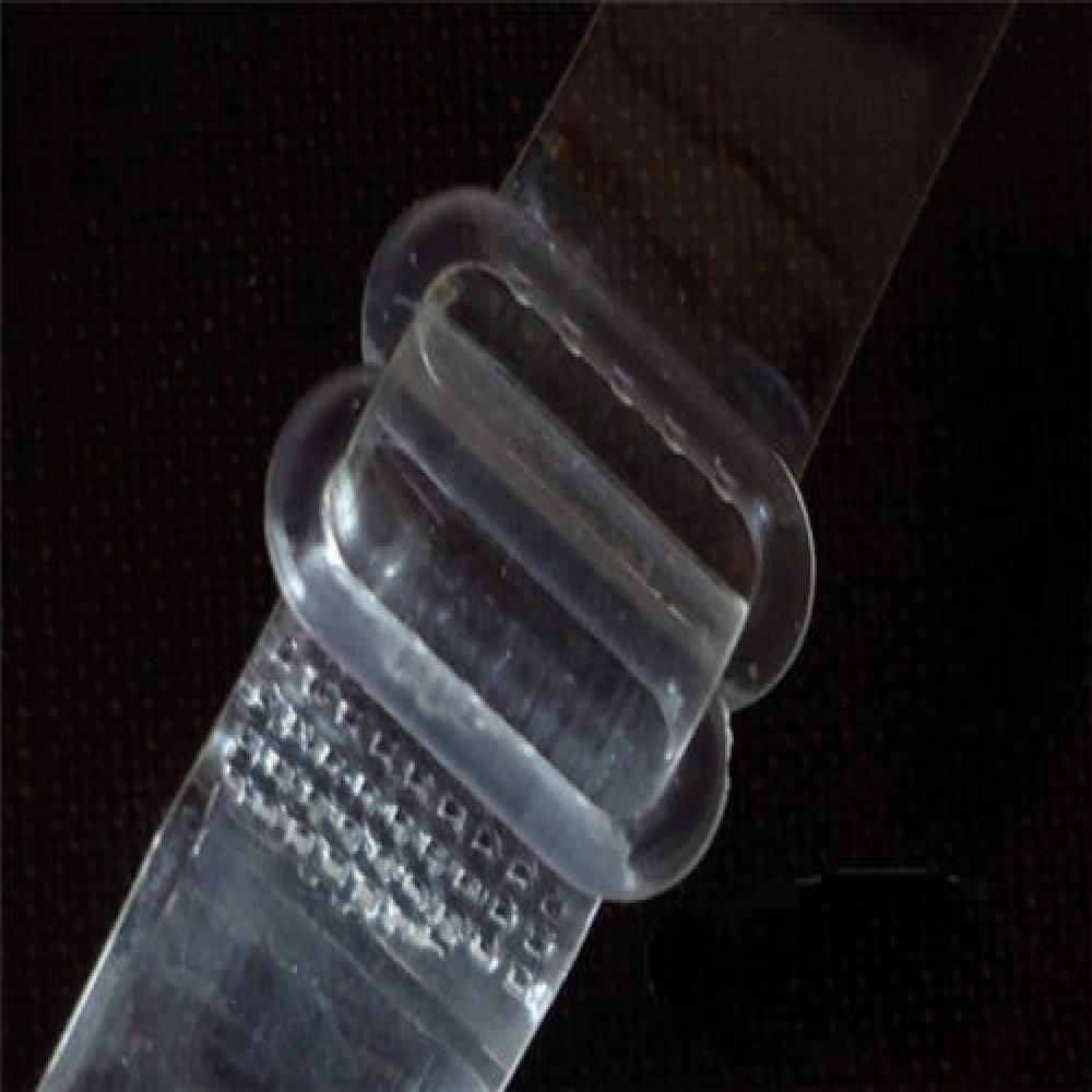 1 par usynlige aftagelige justerbare metalkrog klare bh-stropper kvinder gennemsigtige til foråret sommer