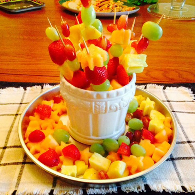 Køkken pop-værktøj plast vegetabilsk frugt form skærer skiver veggie mad kok snack maker kage dekoratør festival spil