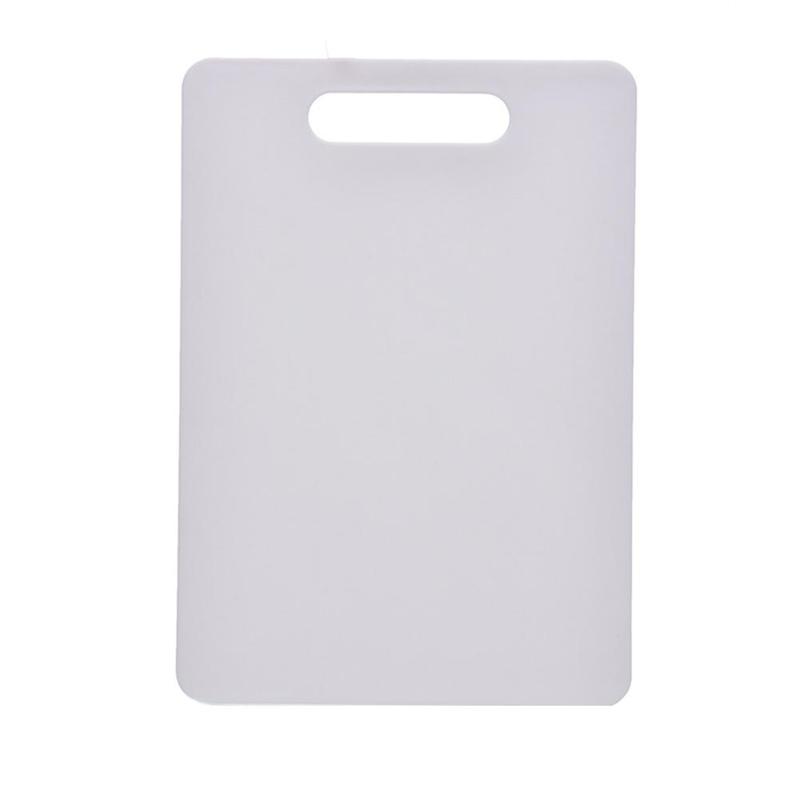 1Pc Plastic Cutting Board Practical Square Plastic Cutting Board Non-slip Cutting Board Cutting Fruit Board Kitchen Tool: White