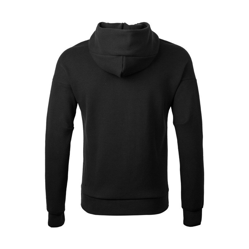 Autumn And Winter Sports Hooded Hoodie Men's Cotton Cardigan Fitness Gym Training Jacket